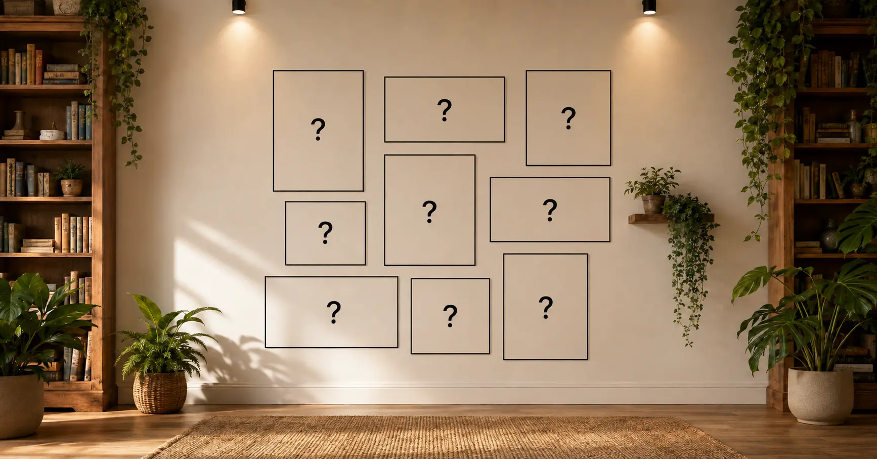 Wall Art Ideas for Empty Walls:  Make a Blank Wall Interesting