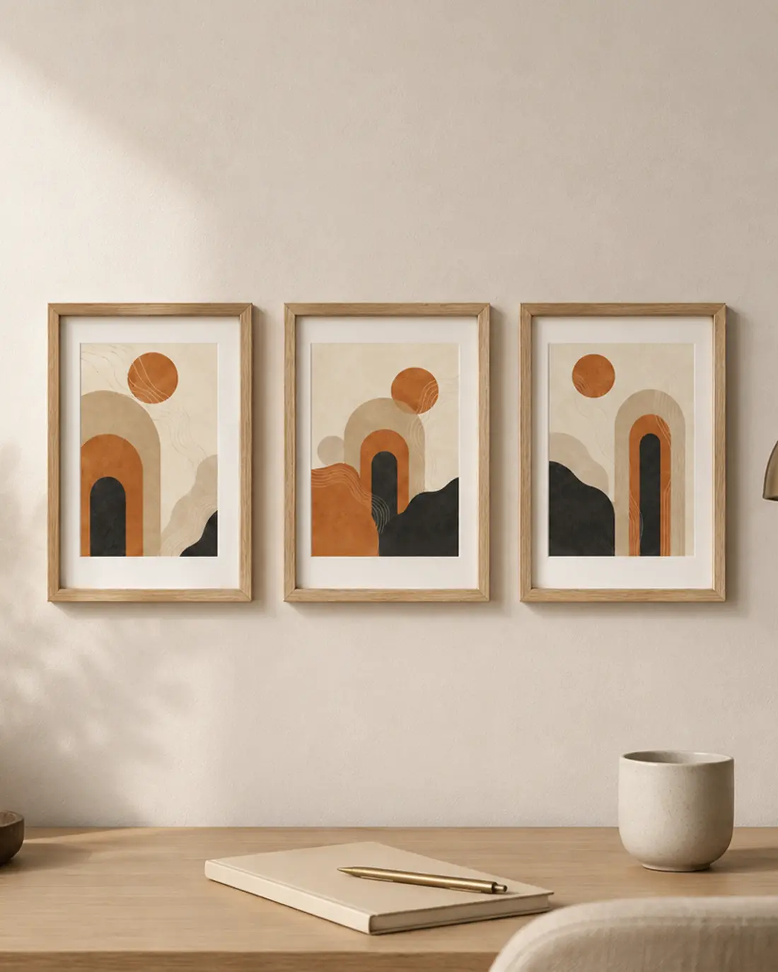 Desert Balance - Triptych Set