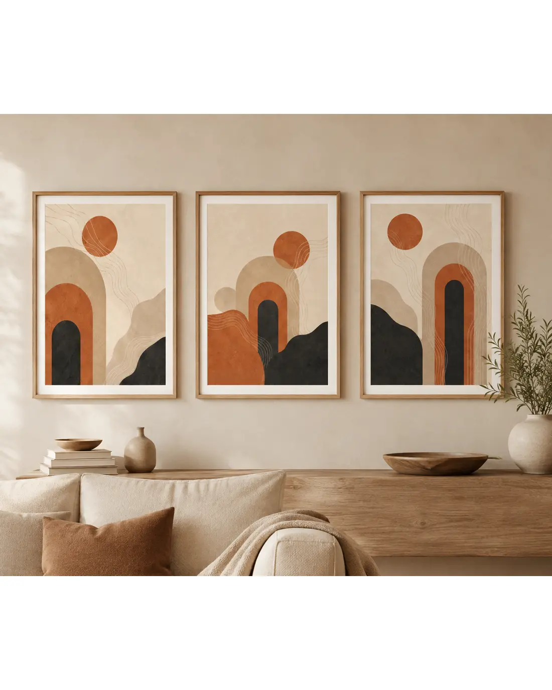 Desert Balance - Triptych Set