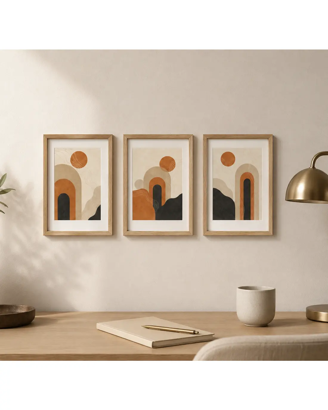 Desert Balance - Triptych Set