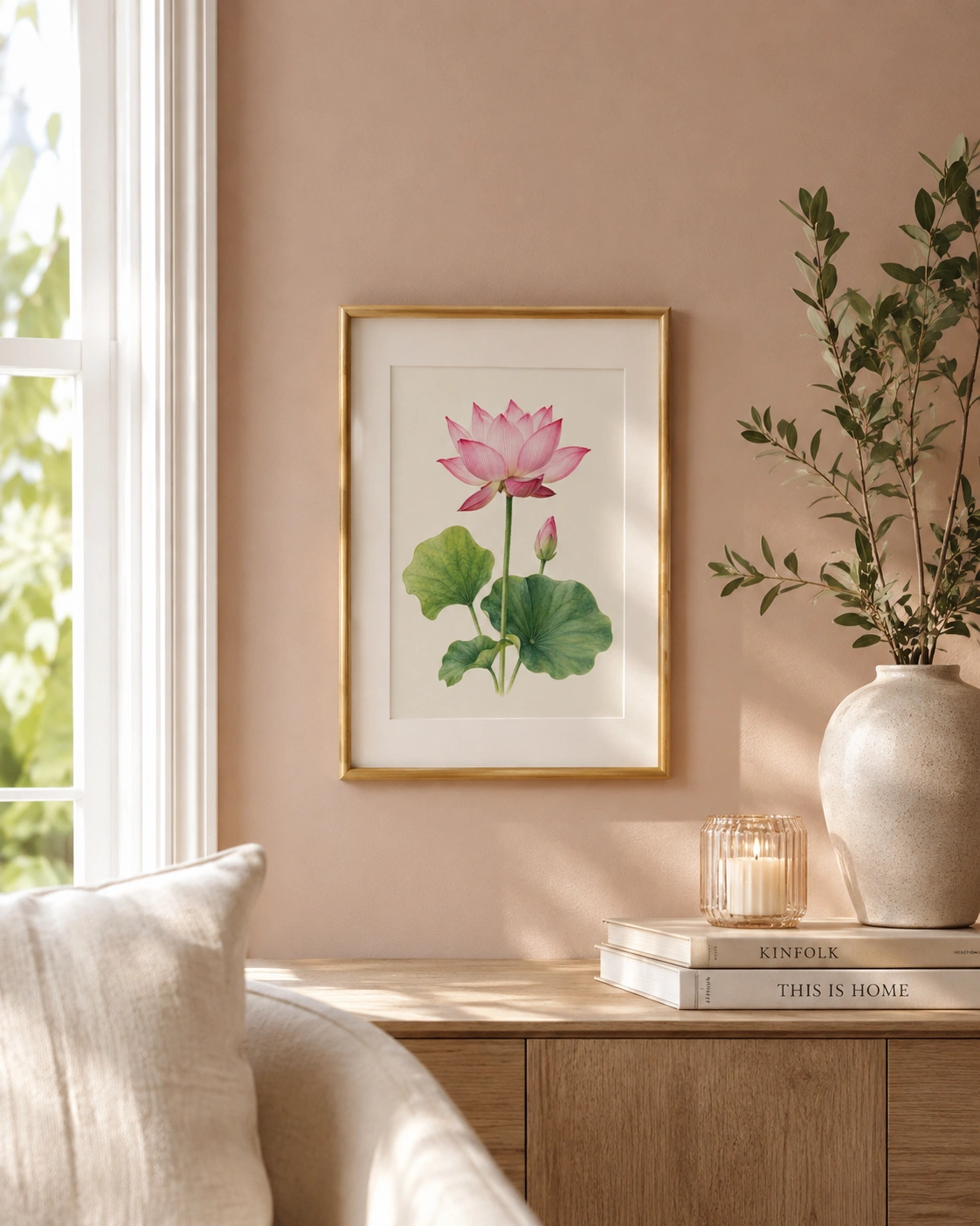 Lotus in Bloom – Botanical Study