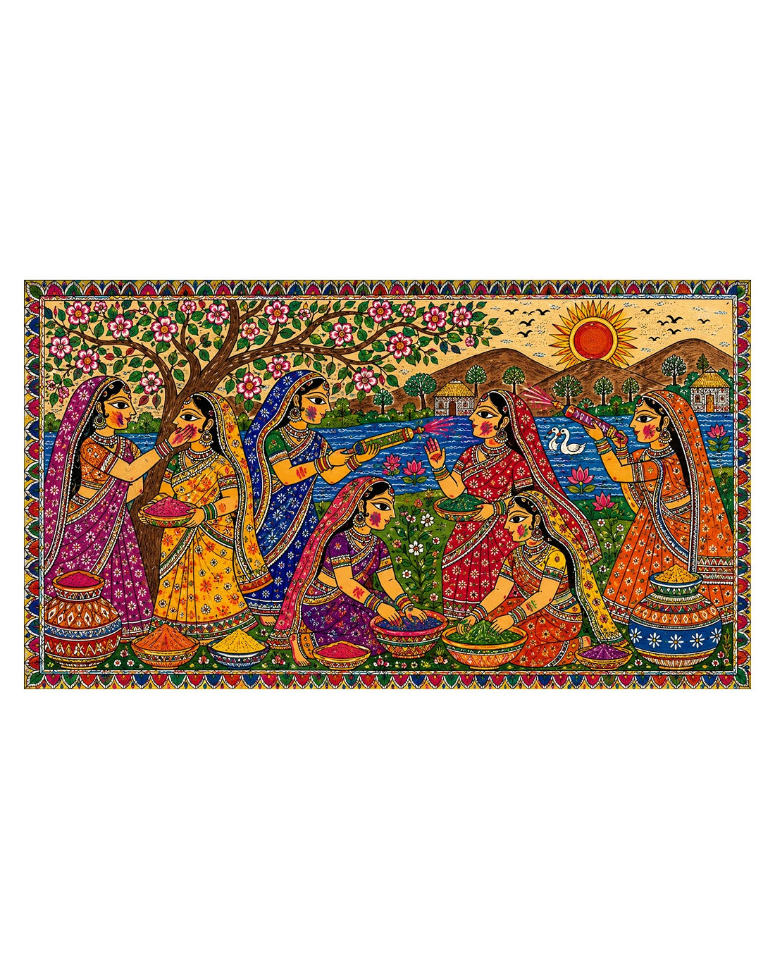 Rang Utsav by the Lotus Lake