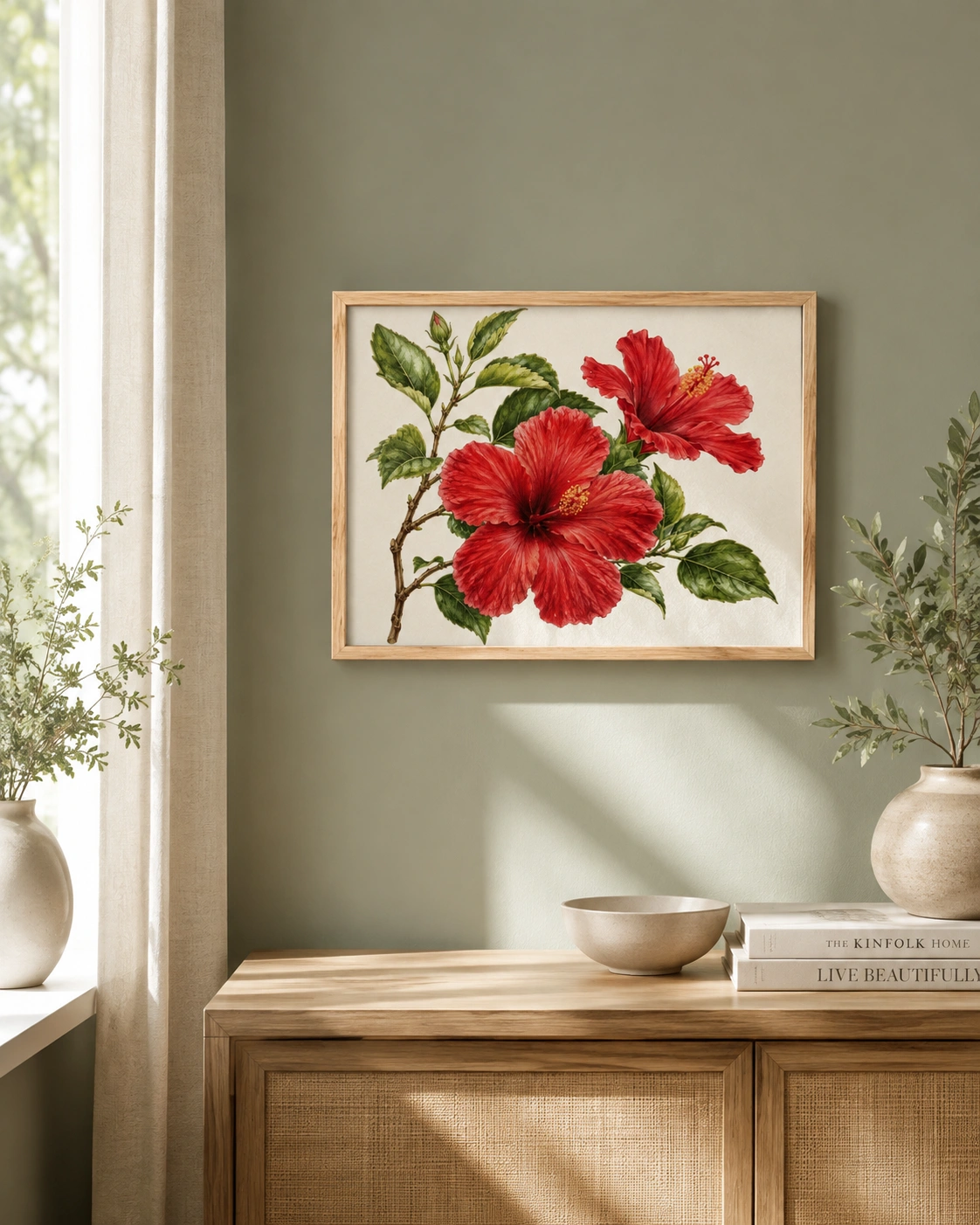 Scarlet Hibiscus Study