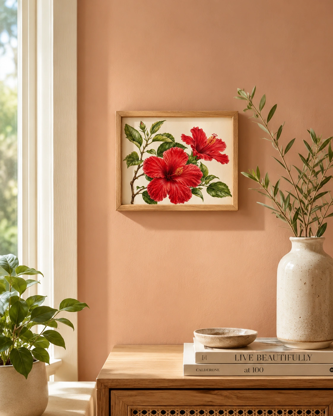 Scarlet Hibiscus Study