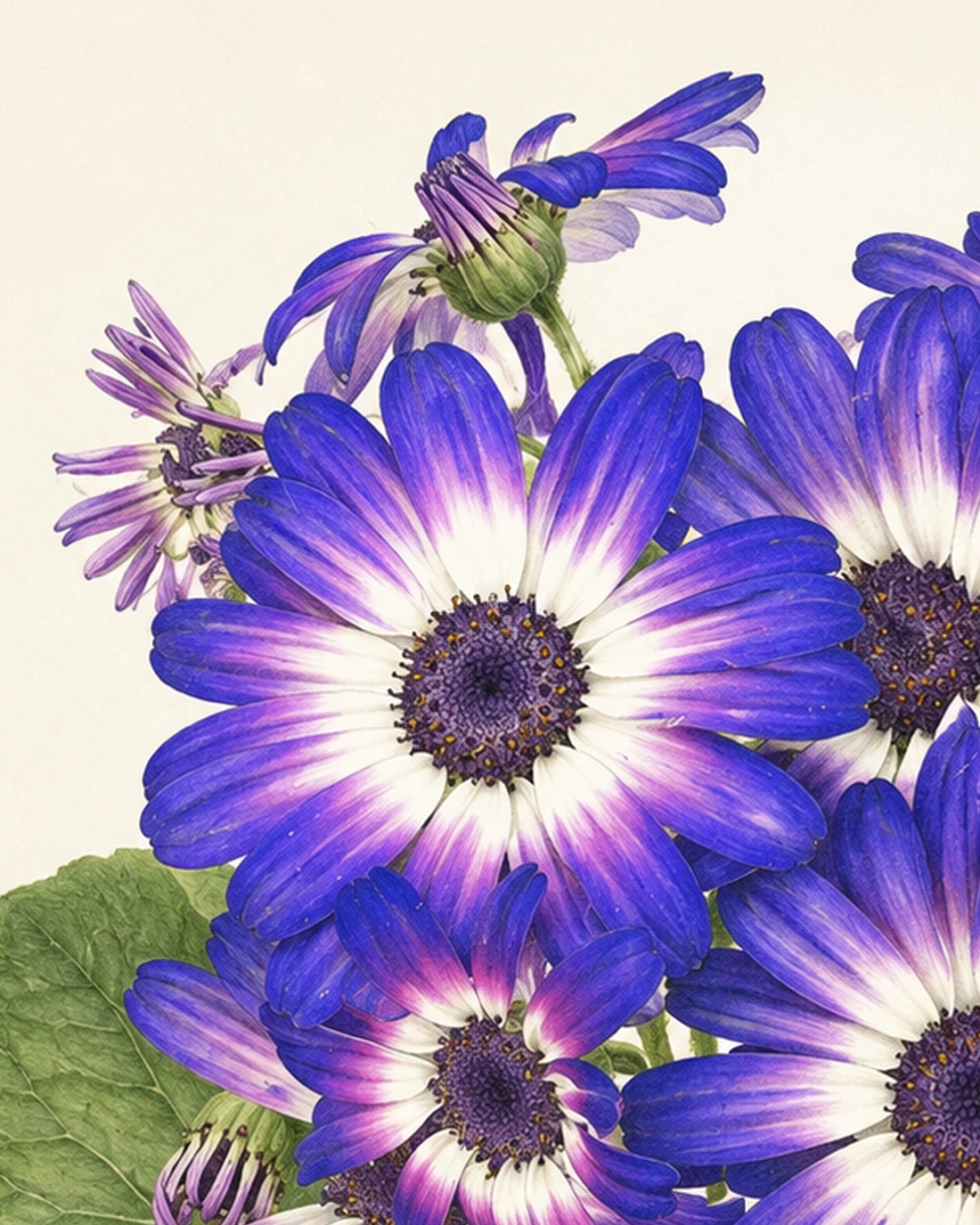 Violet Cineraria Bloom