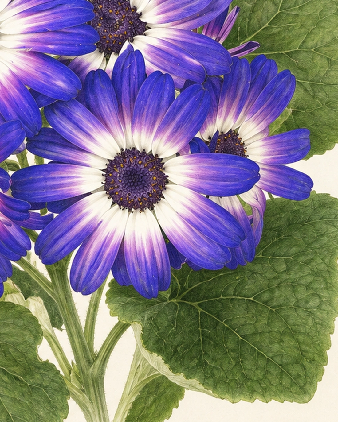 Violet Cineraria Bloom