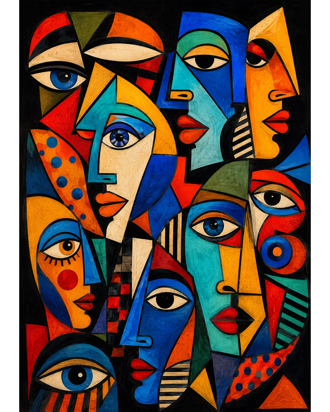 Faces Within – A Cubist Conversation