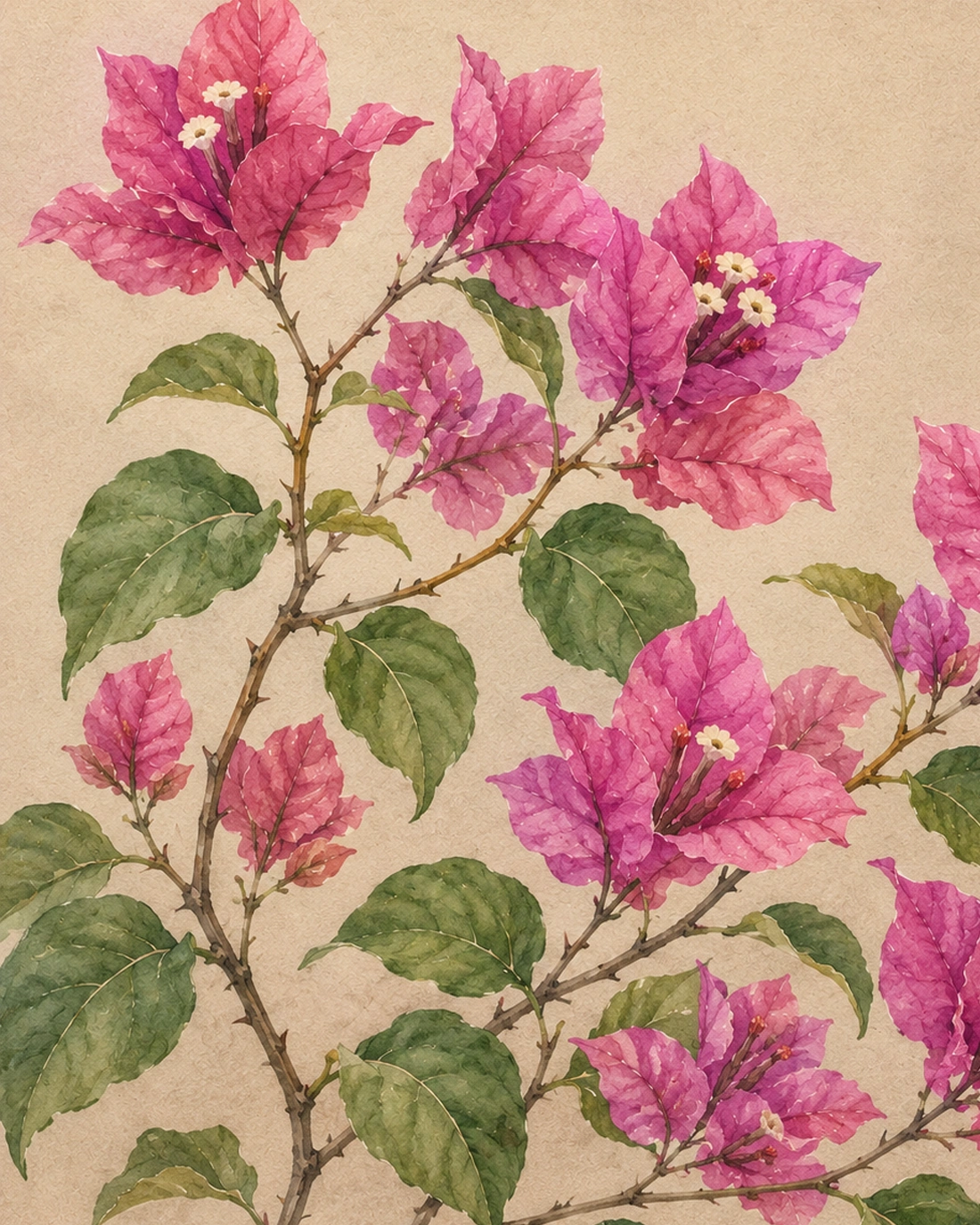 Tropical Garden Blooms – Floral Triptych Set