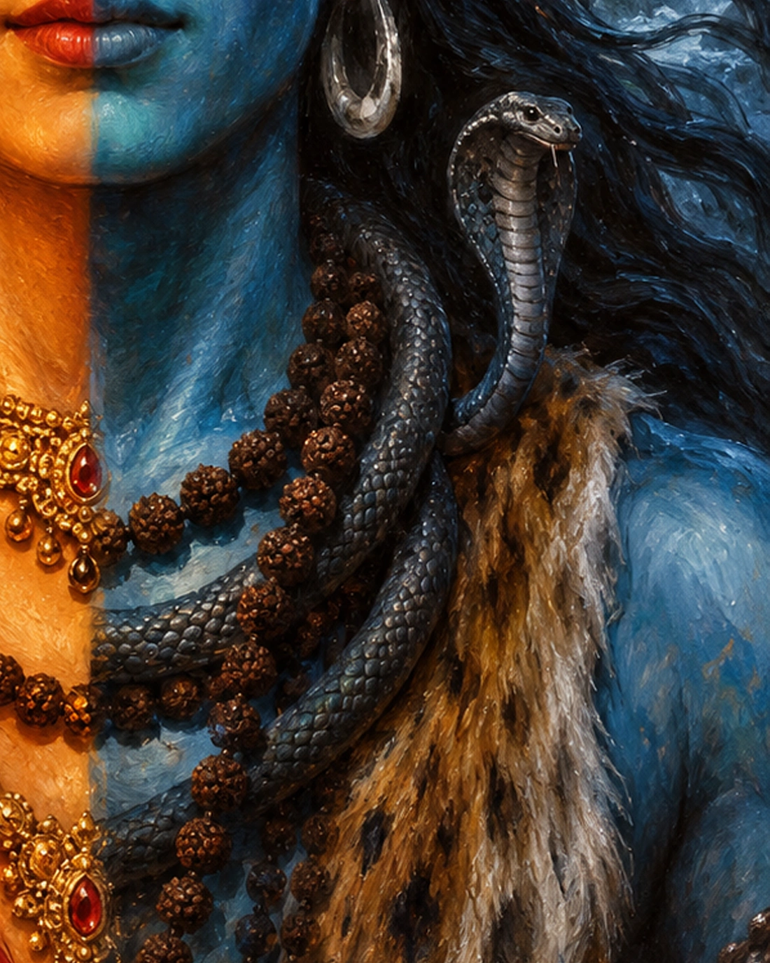 Ardhanarishvara: Union of Shiva and Shakti
