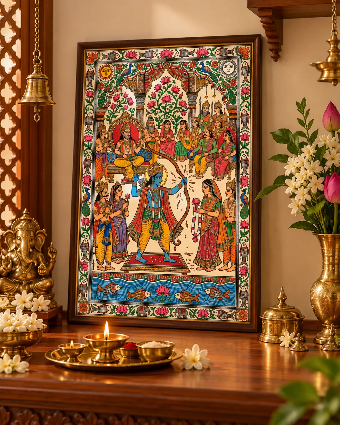 Sita Swayamvar - Madhubani Artwork