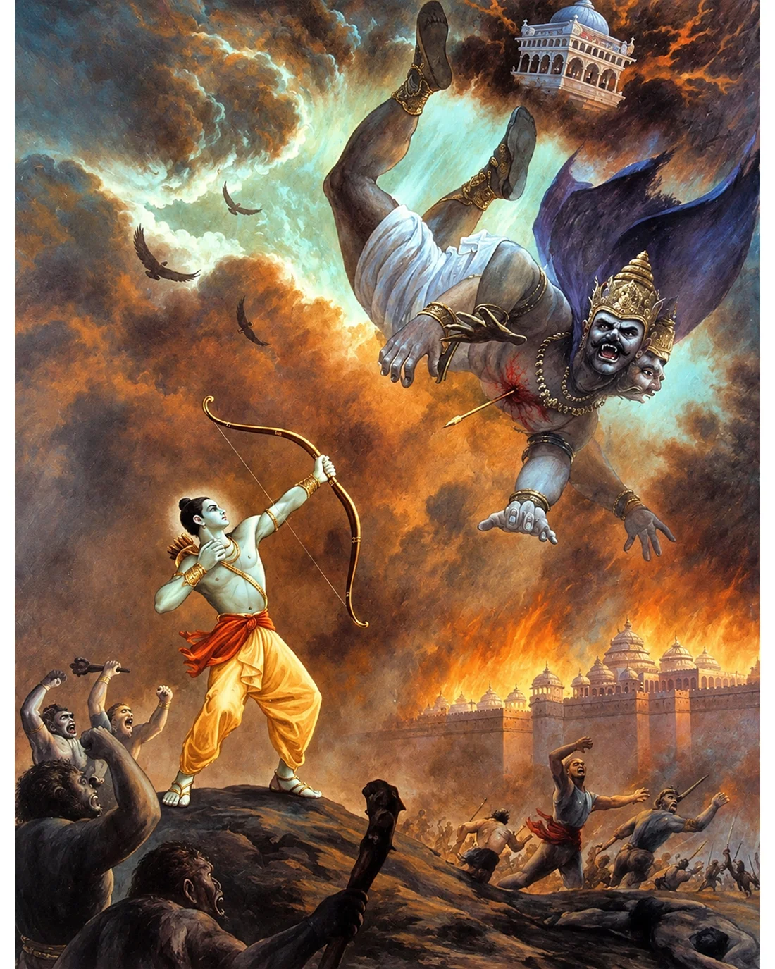 Rama's Divine Arrow - The Fall of Ravana