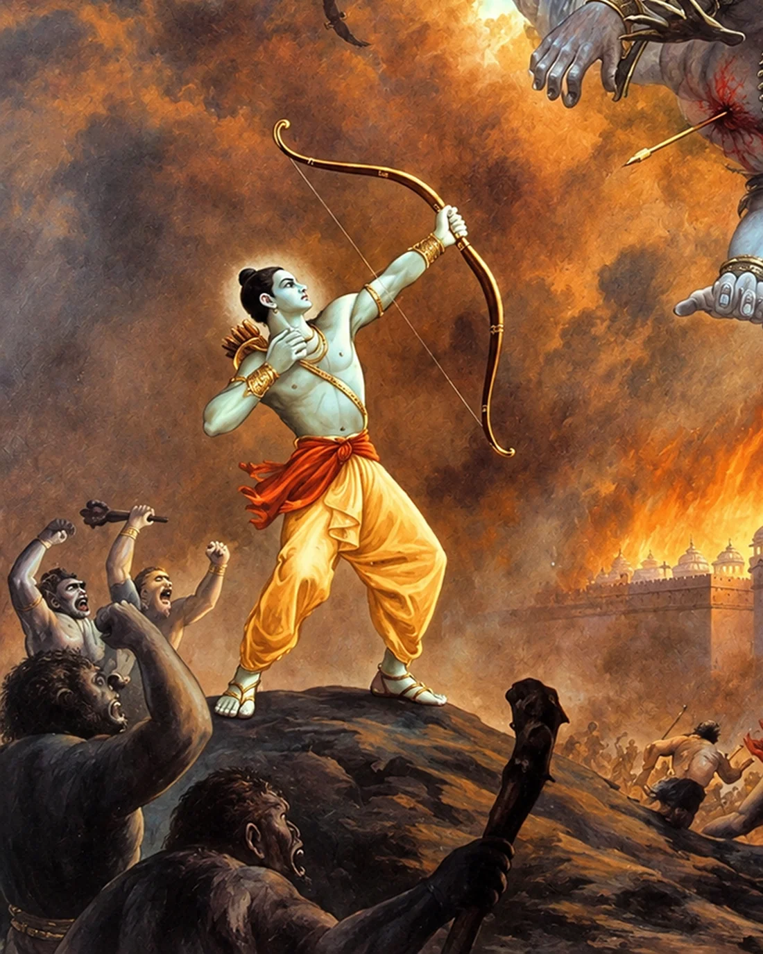 Rama's Divine Arrow - The Fall of Ravana