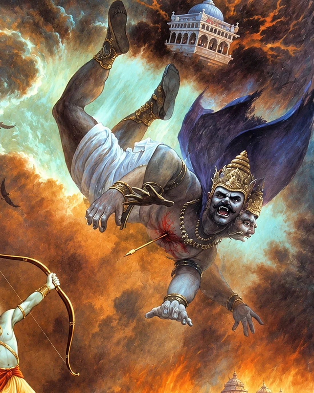 Rama's Divine Arrow - The Fall of Ravana